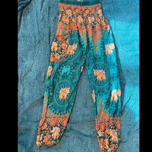Blue & Turquoise Hippie Pants